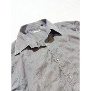 7 Diamonds XXL Black Button‎ Down Shirt Long Sleeve Cotton Spandex Menswear